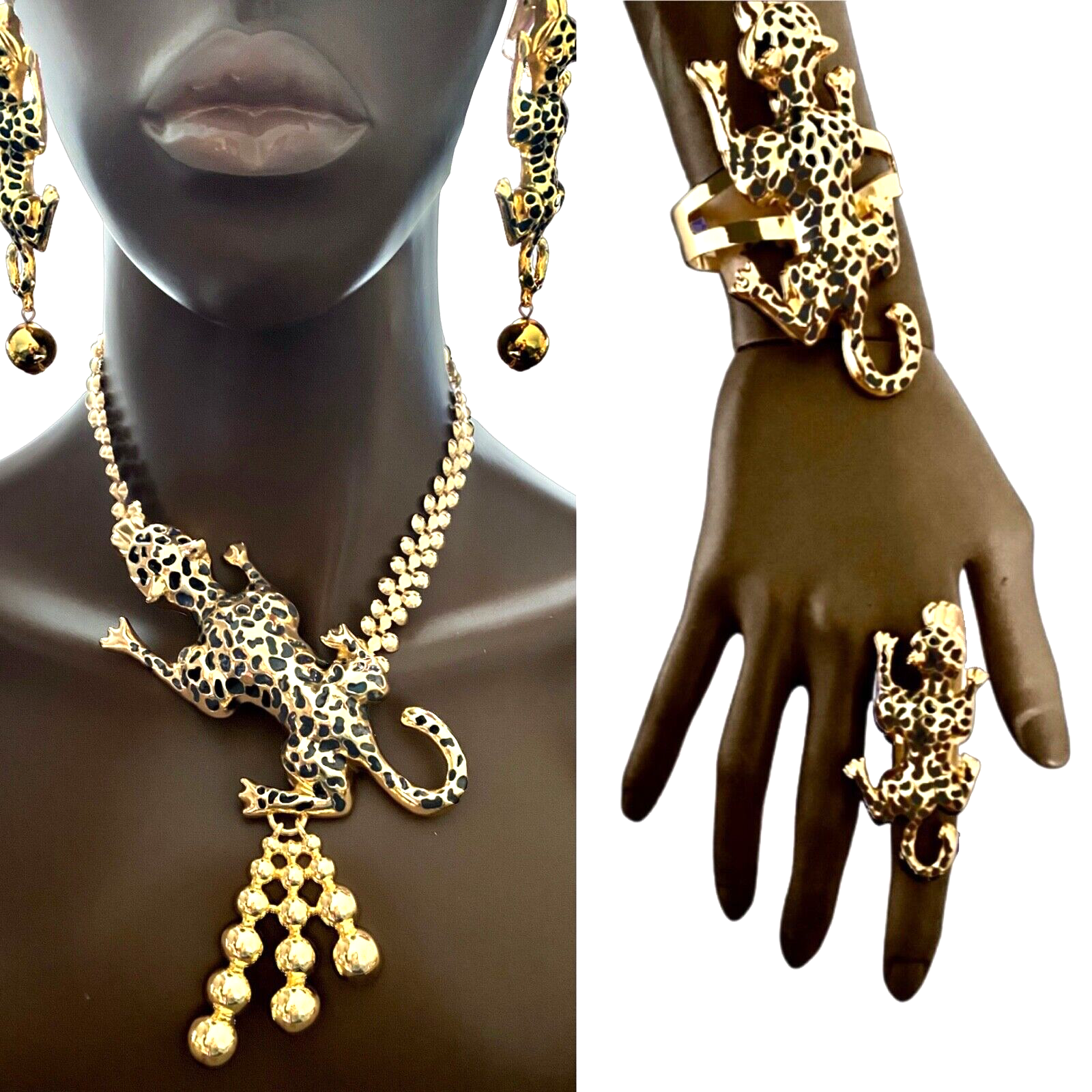 PE9492 Delicate Two Tone Gold Design Pendant Earrings Fancy Chain Set |  JewelSmart.in
