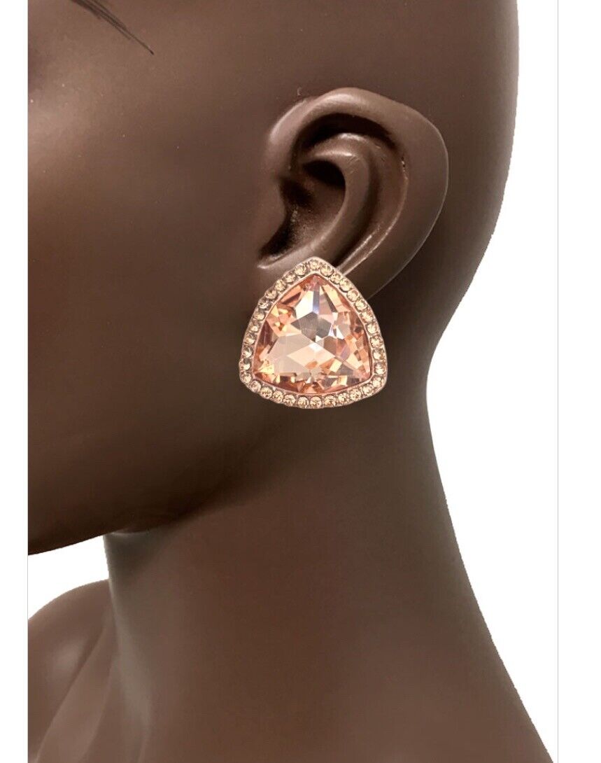 Cheap Elegant Flower Embossed Inlay Zircon Drop Earrings for Women Gold  Color Vintage Jewelry Wedding Party Accessories | Joom