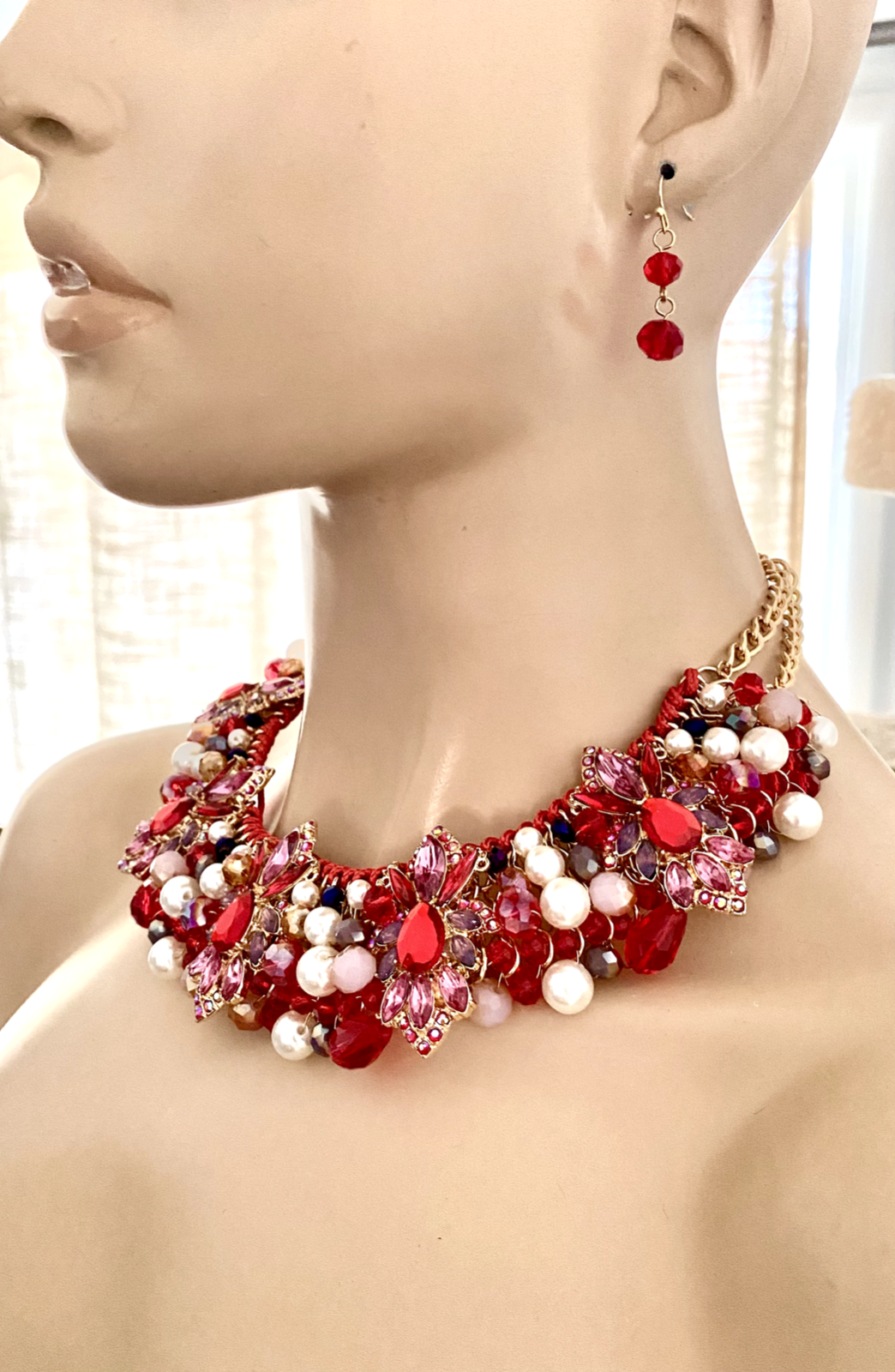 Jennifer Lopez Rhinestone Necklaces | Mercari